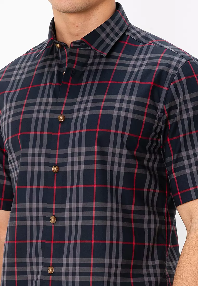 Burberry Shirts For Men Navy Blue Buy BURBERRY Shefford Check