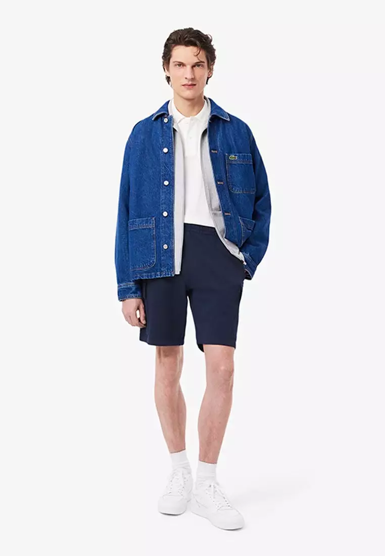 Cotton Fleece Cargo Shorts