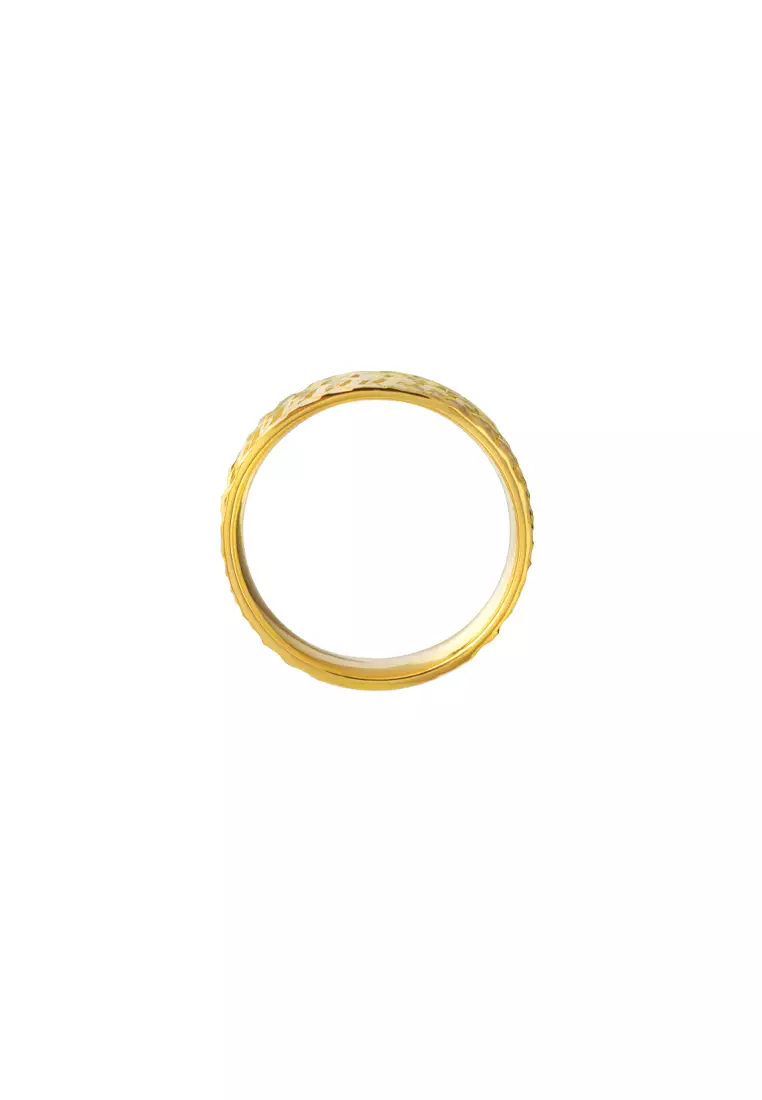 TOMEI Solace Fit Ring, Yellow Gold 916