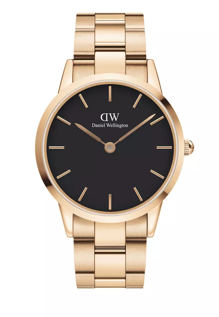 Buy Daniel Wellington Iconic Link Black Dial 40mm Men's Stainless