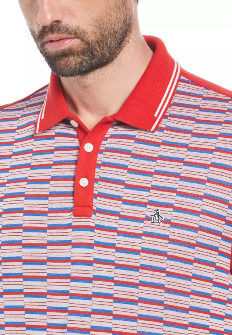 Jacquard Front Interlock Polo