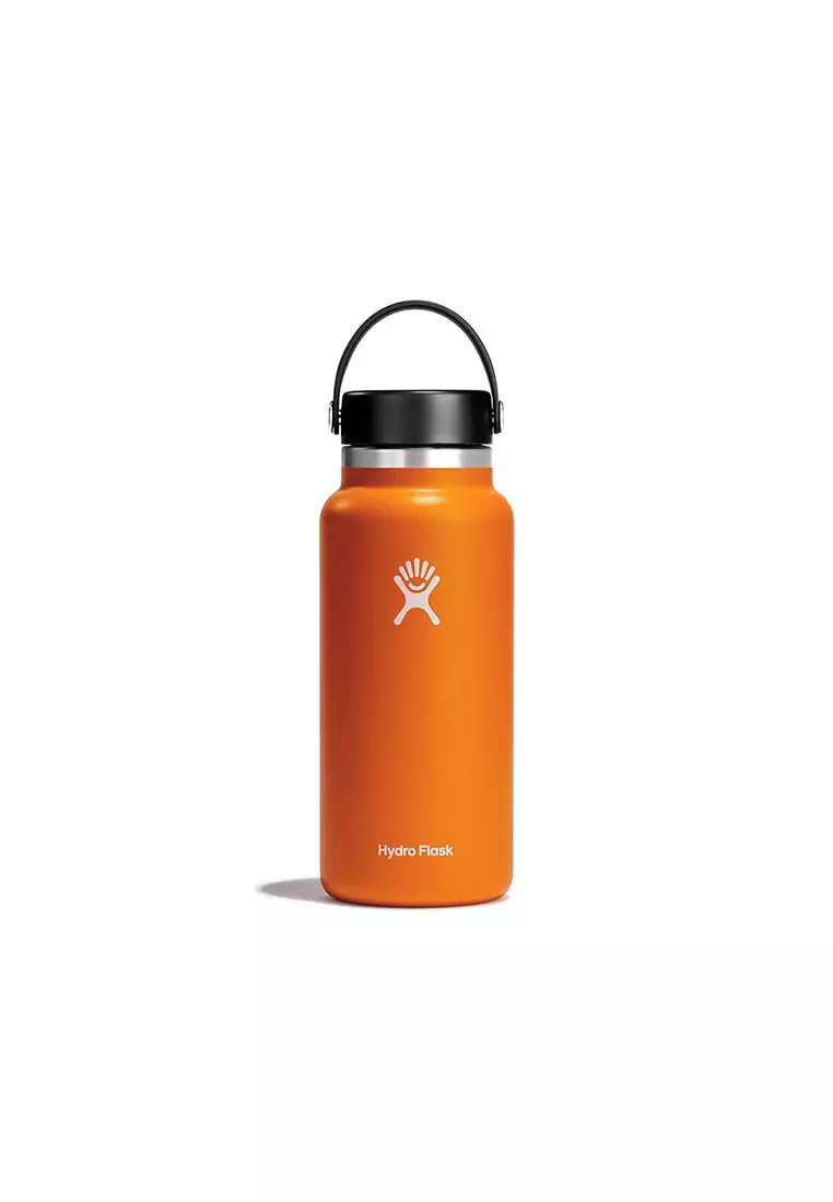 Limited Edition Hydro Flask 32oz Refill For Good White Cap and Clear Boot