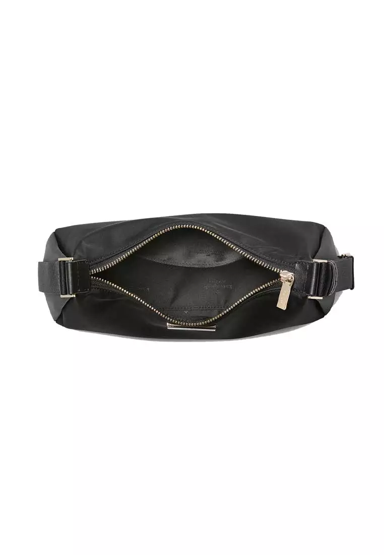 Carter Nylon Small Shoulder Bag Black KL967