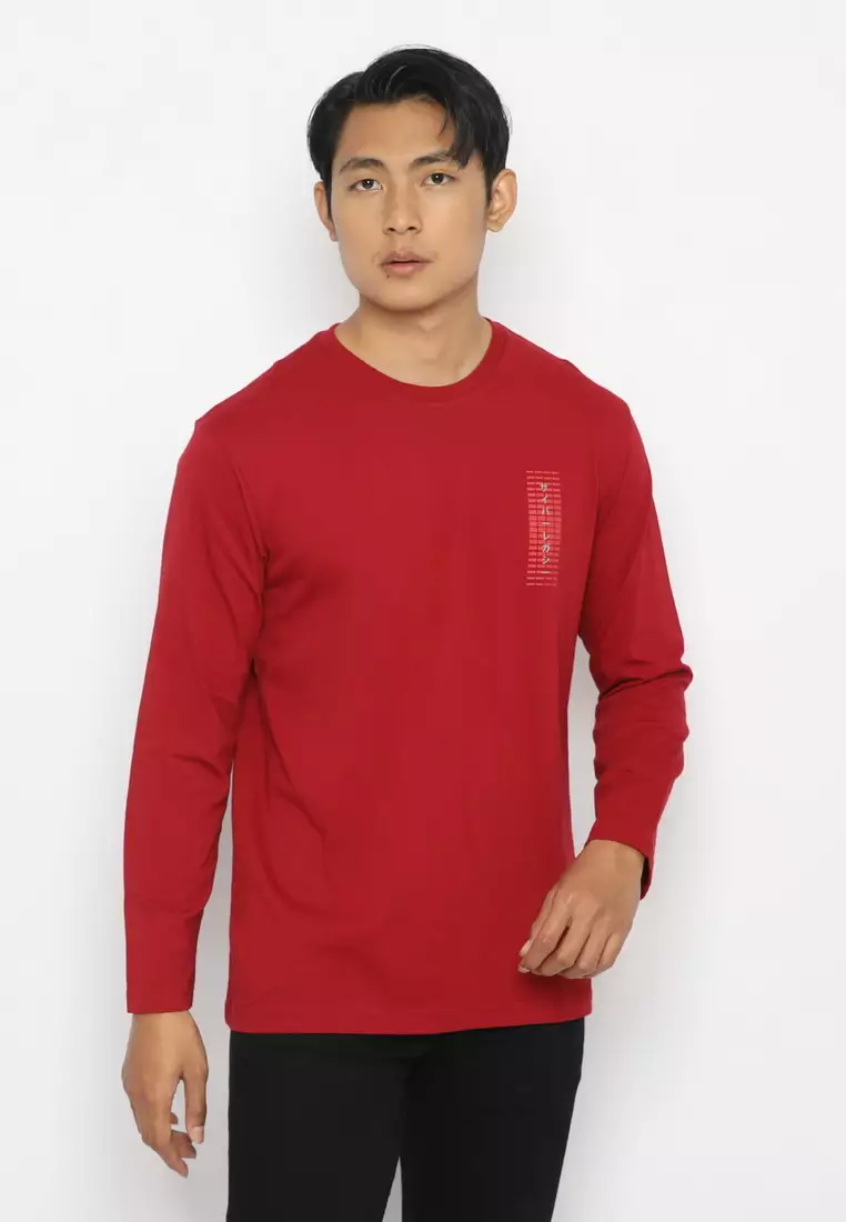 XTRAORDINARY (XO) T-Shirt Cotton Combed Lengan Panjang Pria 2073290083