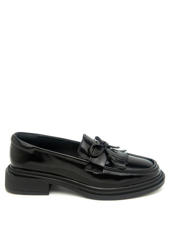 Twenty Eight Shoes black Cow Leather Tassel Bow Loafers BS2093 56FC8SH6C4EEB1GS_1