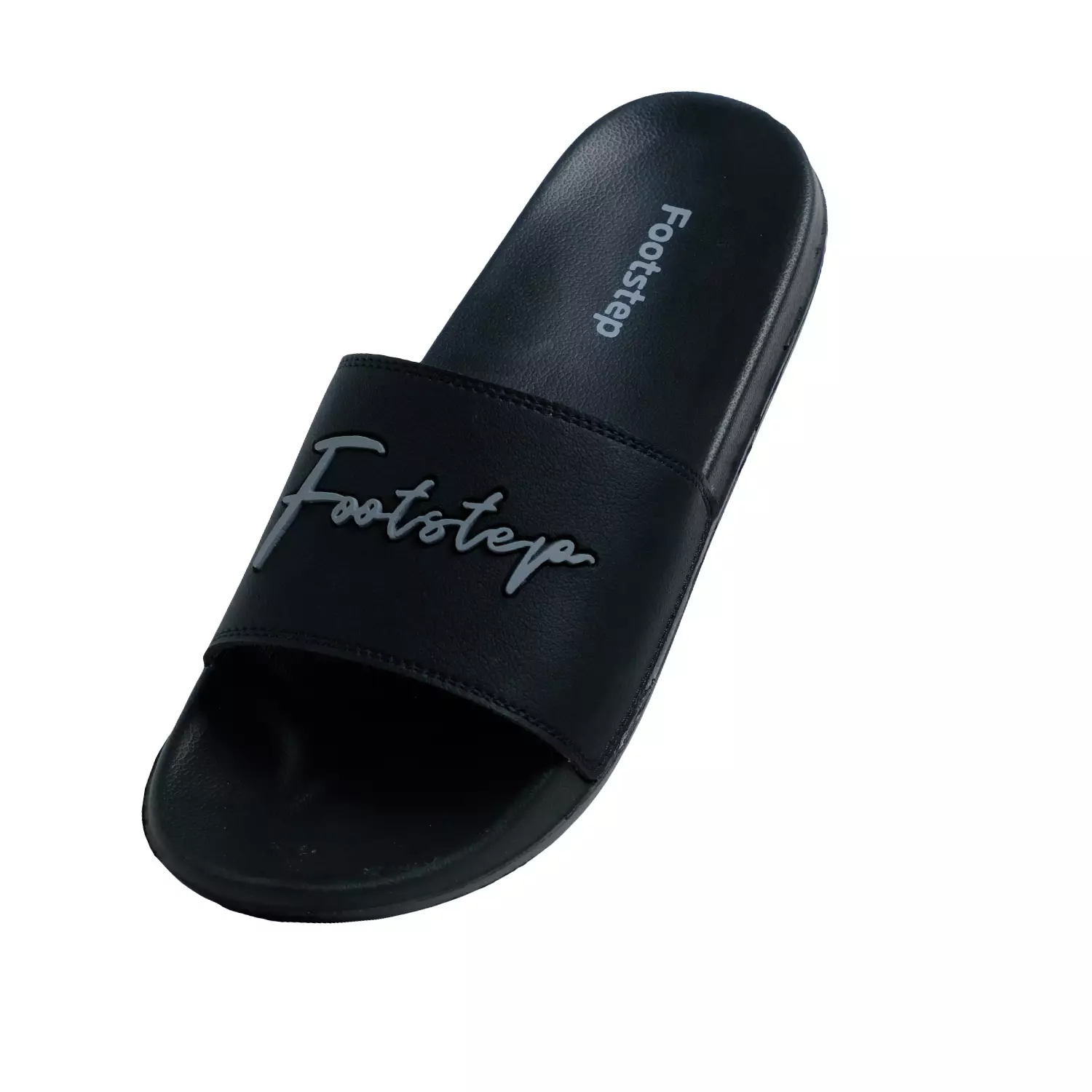 Footstep Footwear Sandal Pria Slide Zeta Black Grey Original Sandal