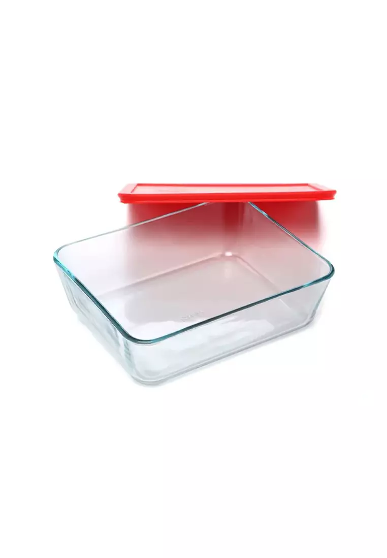 Buy Pyrex Pyrex 2pcs Simply Store Rectangle Glass Food Storage Container Dish Set with Silicone