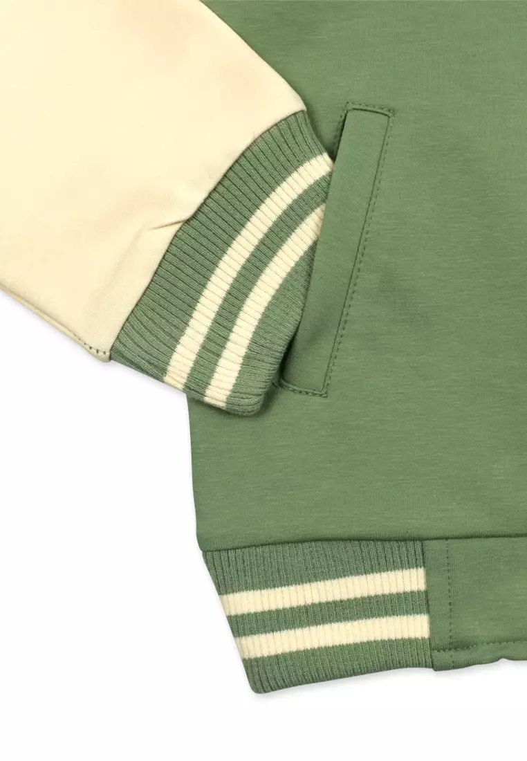 Boys Jacket With Hood And Print Details