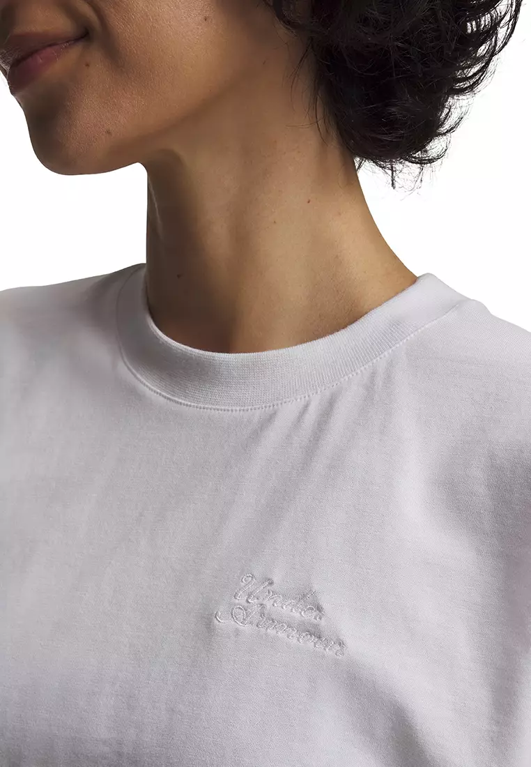 Cropped Script Women's Short Sleeves T-Shirt