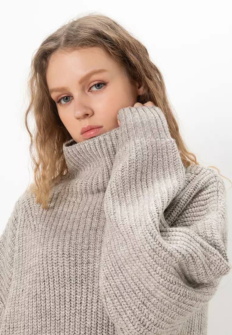 Chunky Rib Knit Jumper Dress