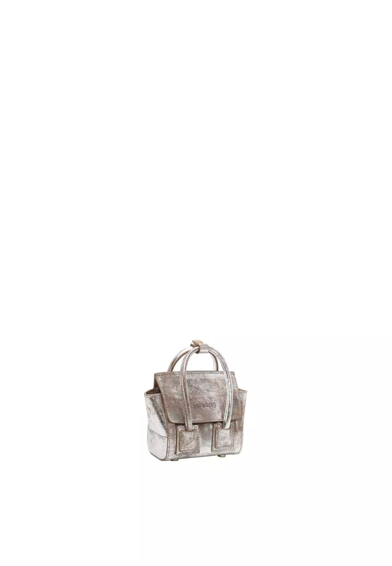 [Online Exclusive] UNNI Nano Top Handle Bag - Silver