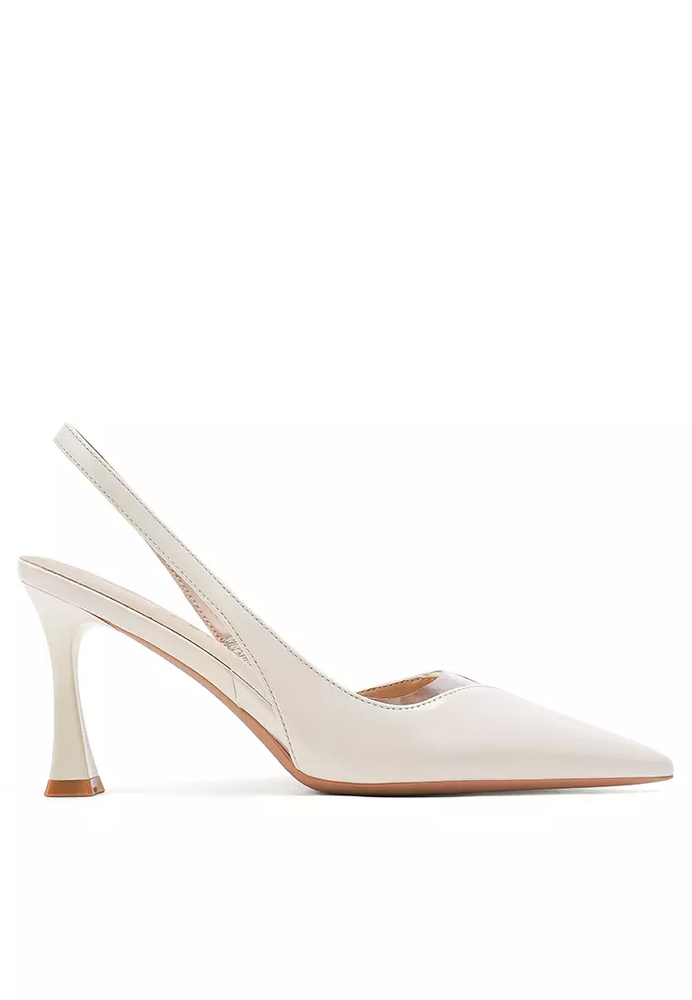 Discount on Twenty Eight Shoes  shoes - SKU: 7CM Patchwork Slingback High Heels IF73228