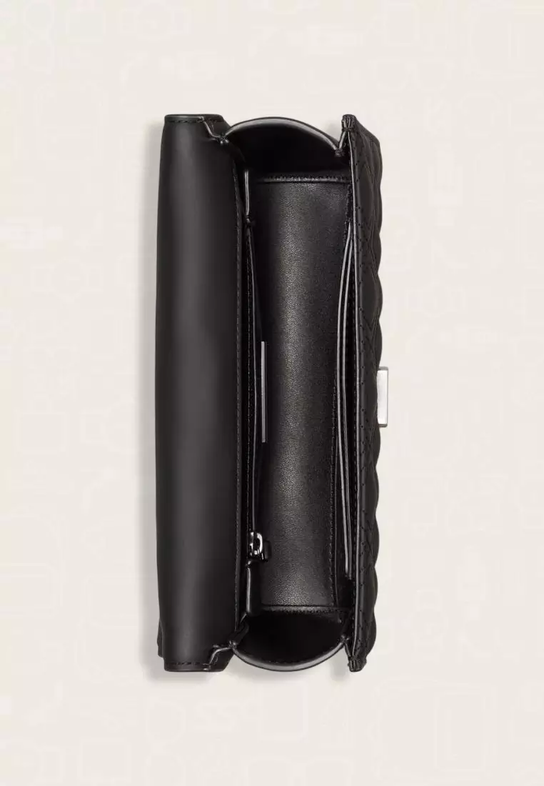 Tory Burch Small Fleming Matte Convertible Shoulder Bag Black