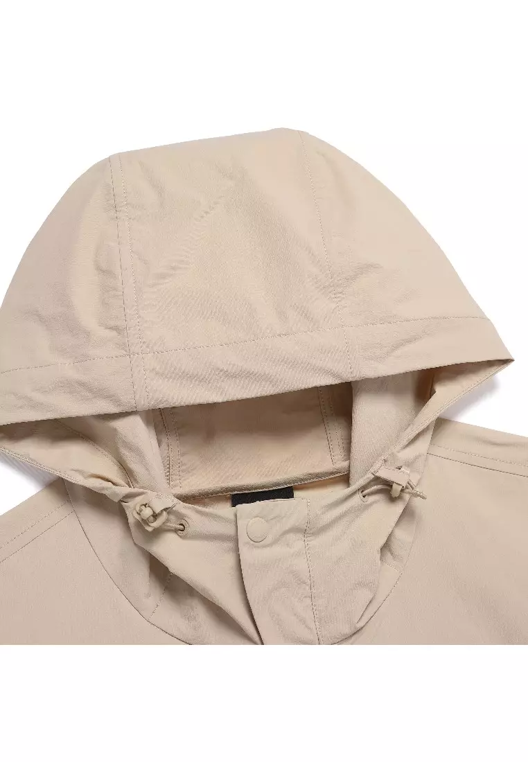 男女同款FREEZE彈力半寬鬆連帽Anorak外套