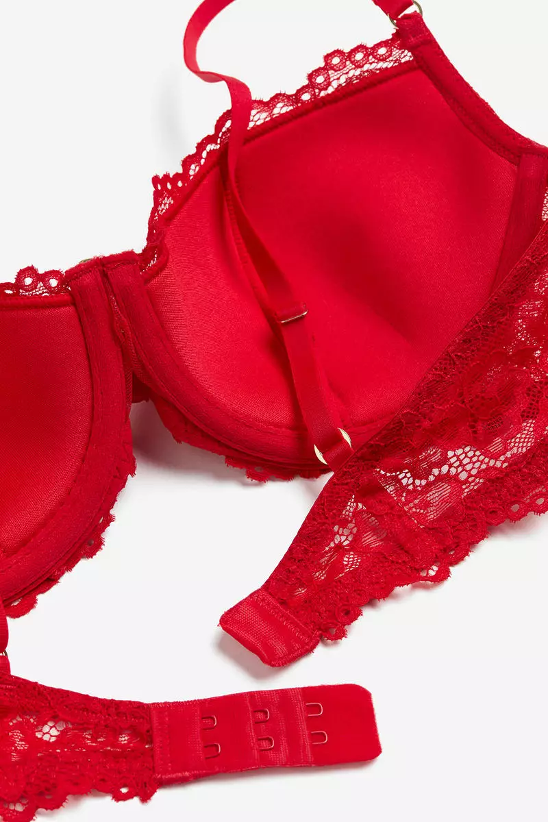 Buy H&M Padded underwired lace bra 2023 Online ZALORA Philippines