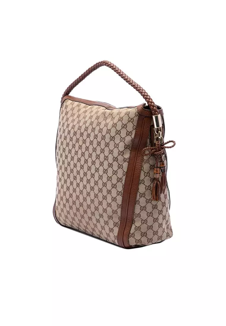 Pre-Loved Gucci Large Gg Canvas Bella Tote