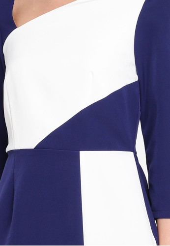Jual Paper Dolls Hurley Navy And White Colour Block Dress Original