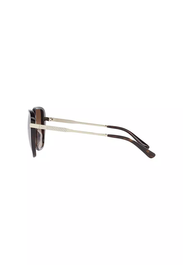 Women's Square Frame Brown Acetate Sunglasses - MK2185BF