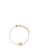 TORY BURCH white Kira Enamel Chain Bracelet Bracelet BBF36AC5798289GS_1
