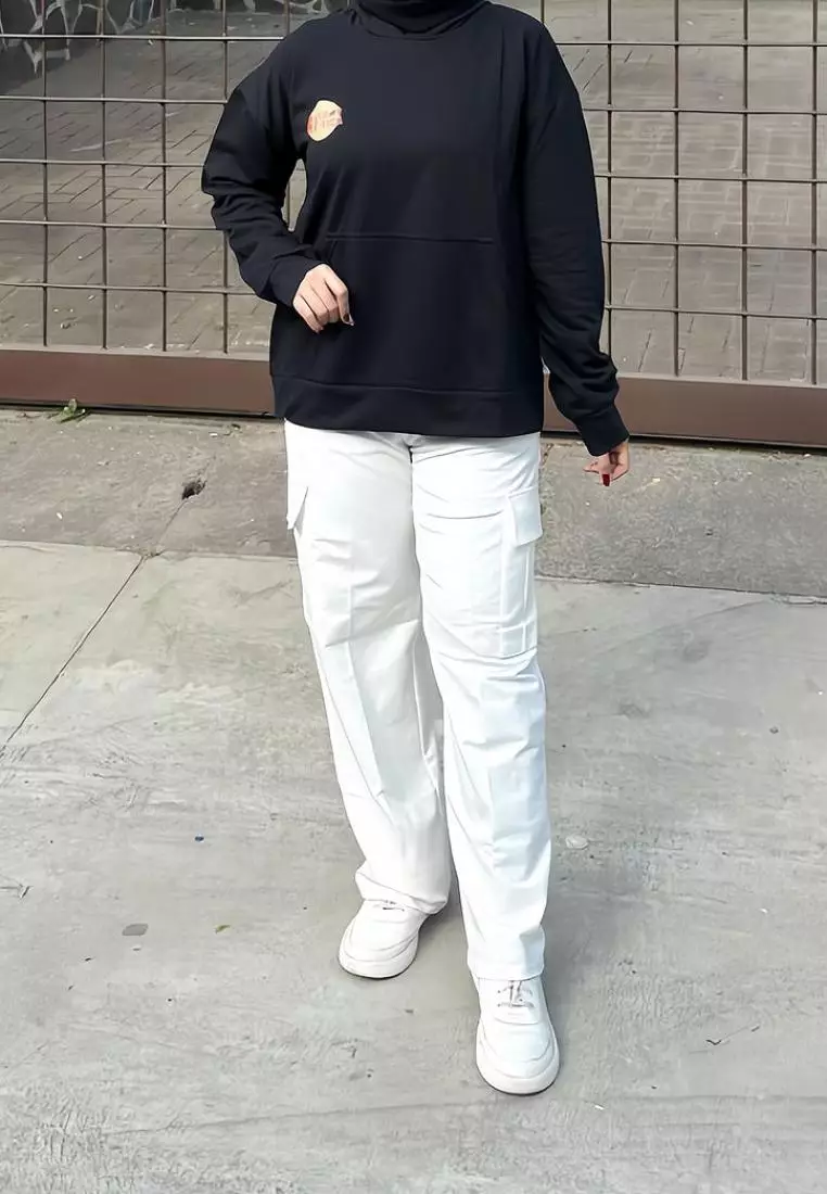 Set Training Kargo Raisa (Oneset Sporty Sweater Kulot)