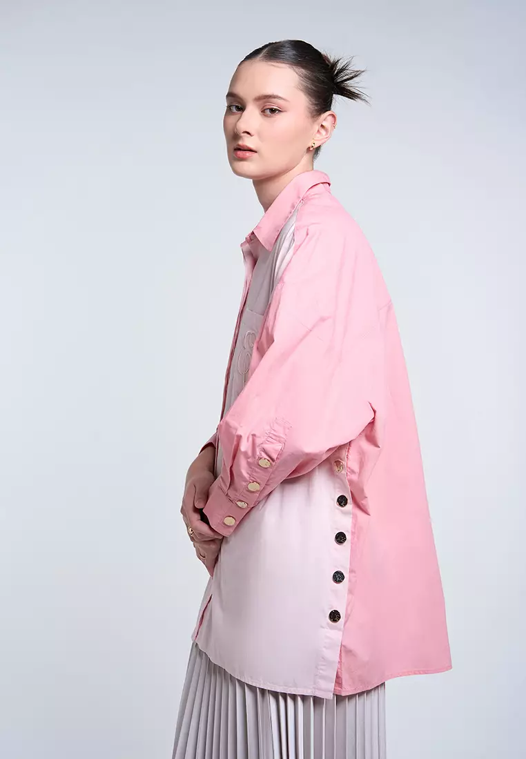 Kami Gale Top Plain Baby Pink