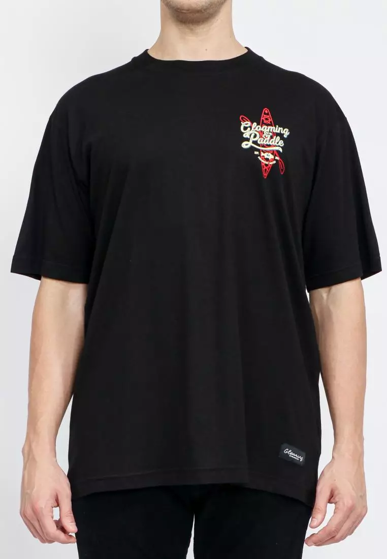 Kaos Design Paddle Hitam Unisex