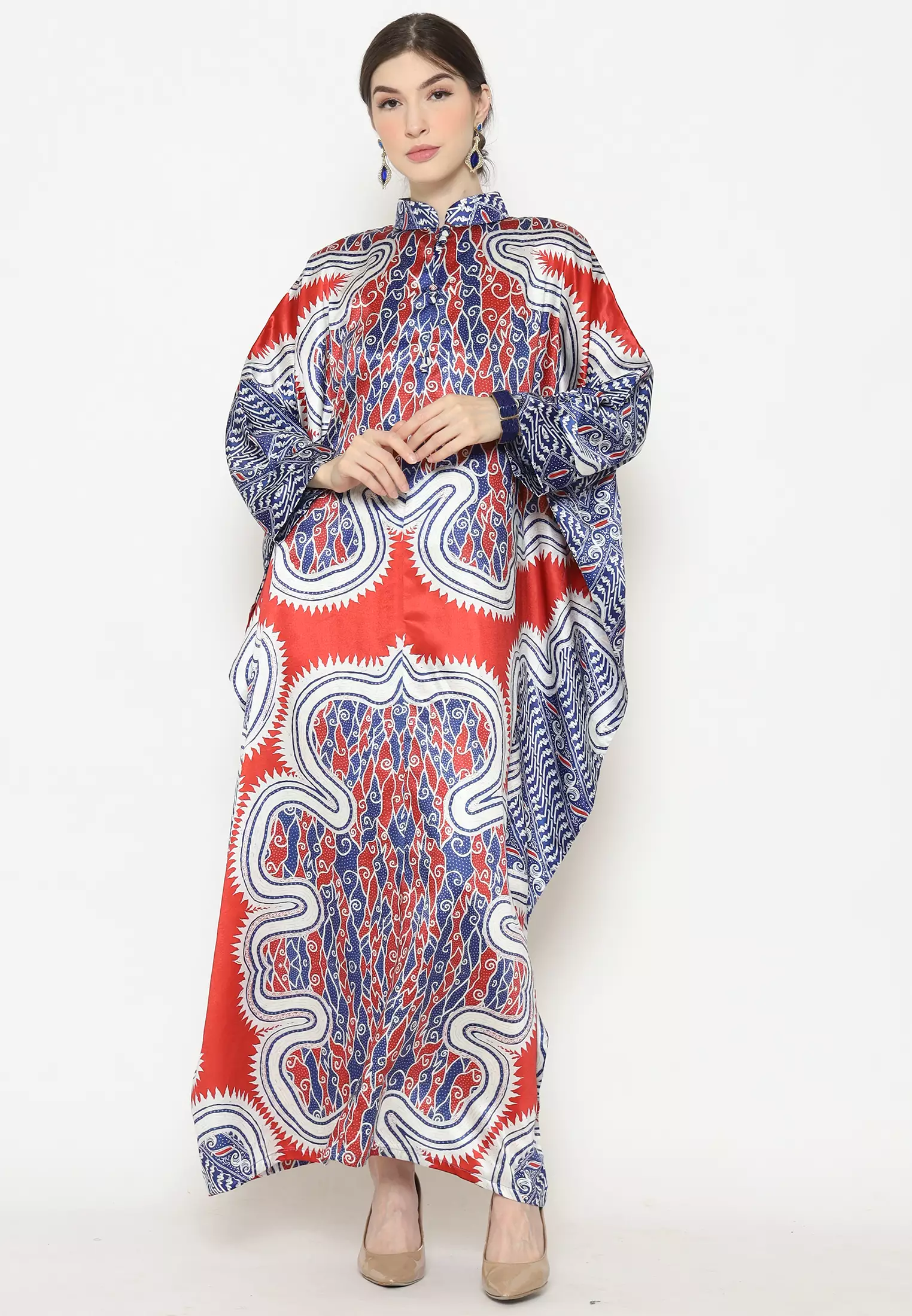 Kanzi Collection Exclusive Long Sleeve Batik Red