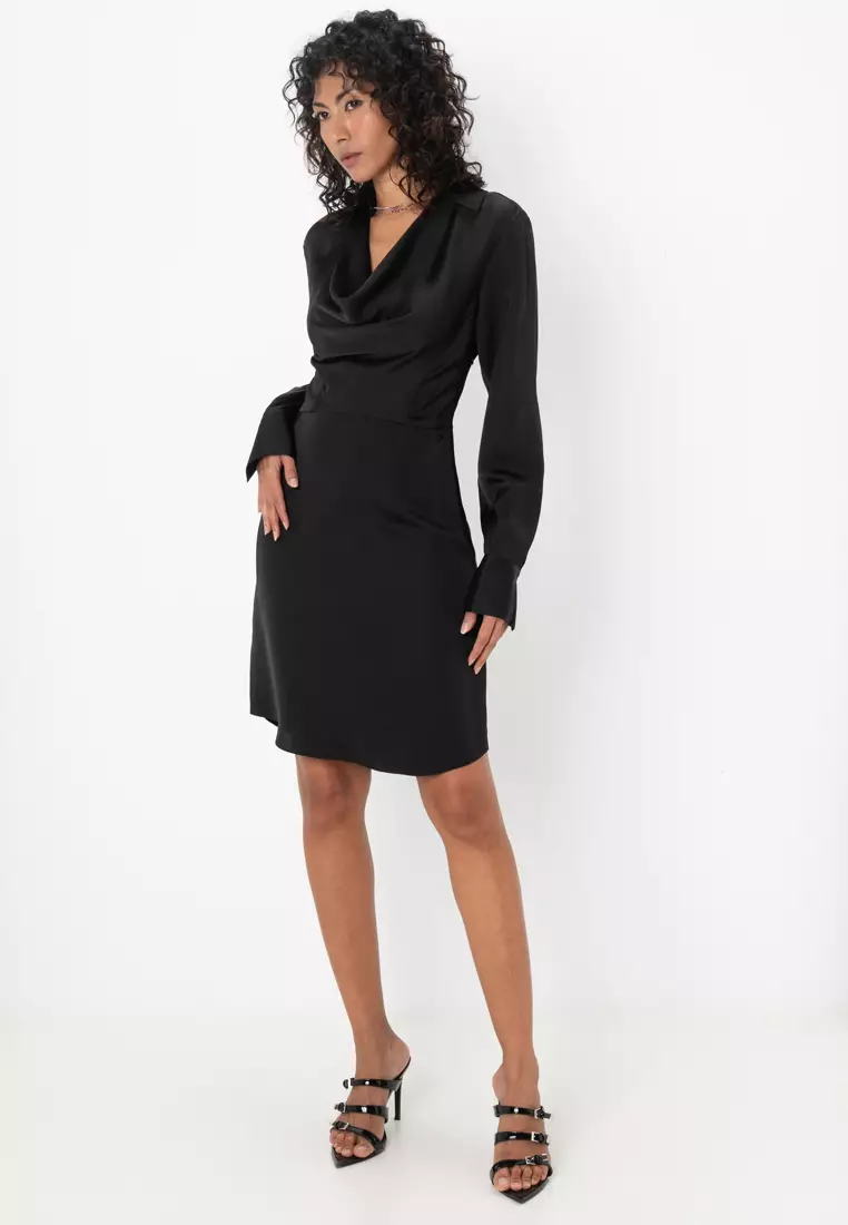 Buy KARL LAGERFELD Chain Satin Dress 2026 Online | ZALORA