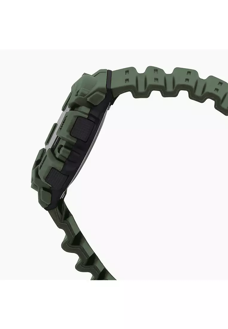 Men Digital Sport Watch WS-1500H-3BV Green Resin Strap