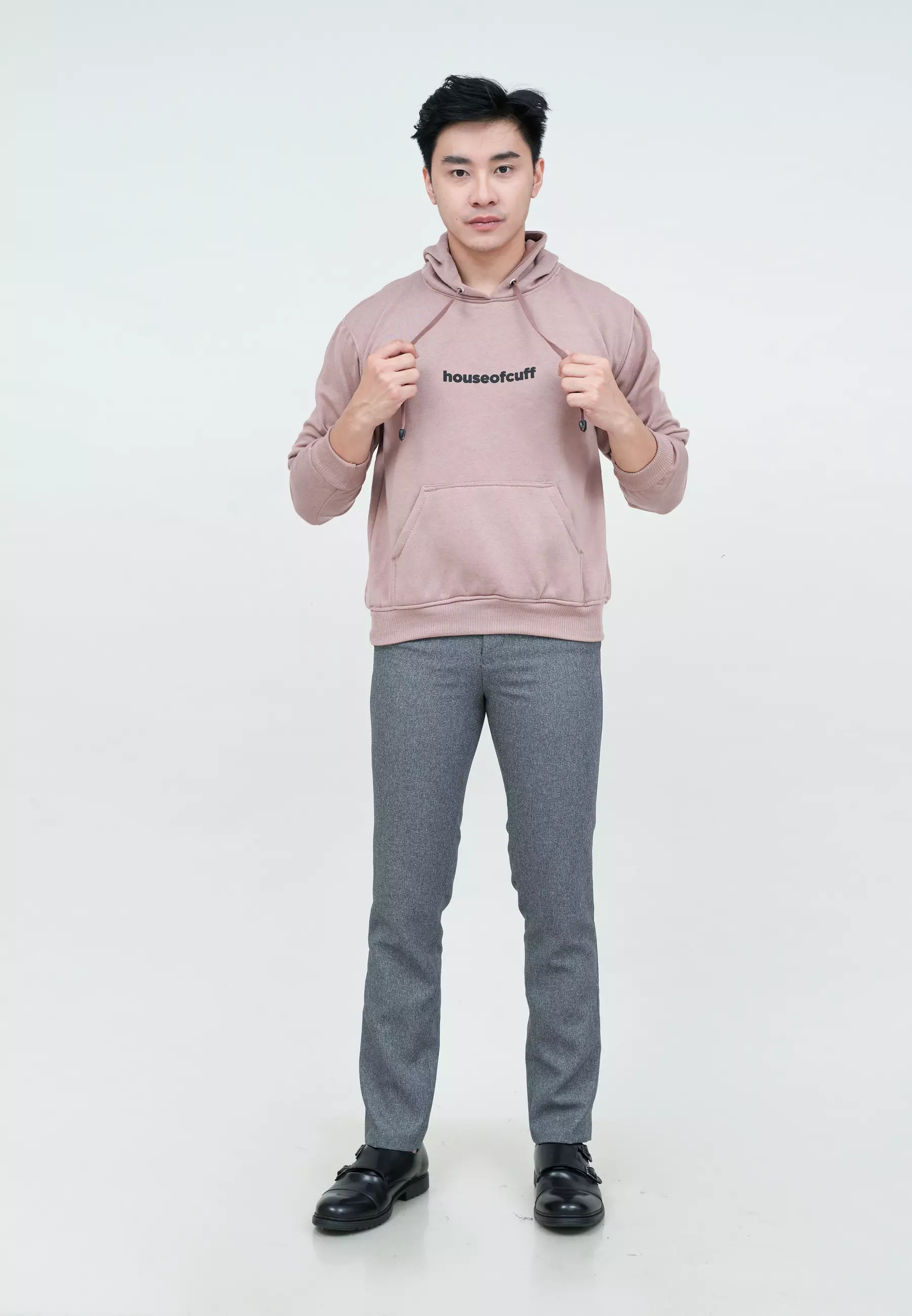 Houseofcuff Jaket Jumper Hoodie Sweater Kata Warna Merah Muda