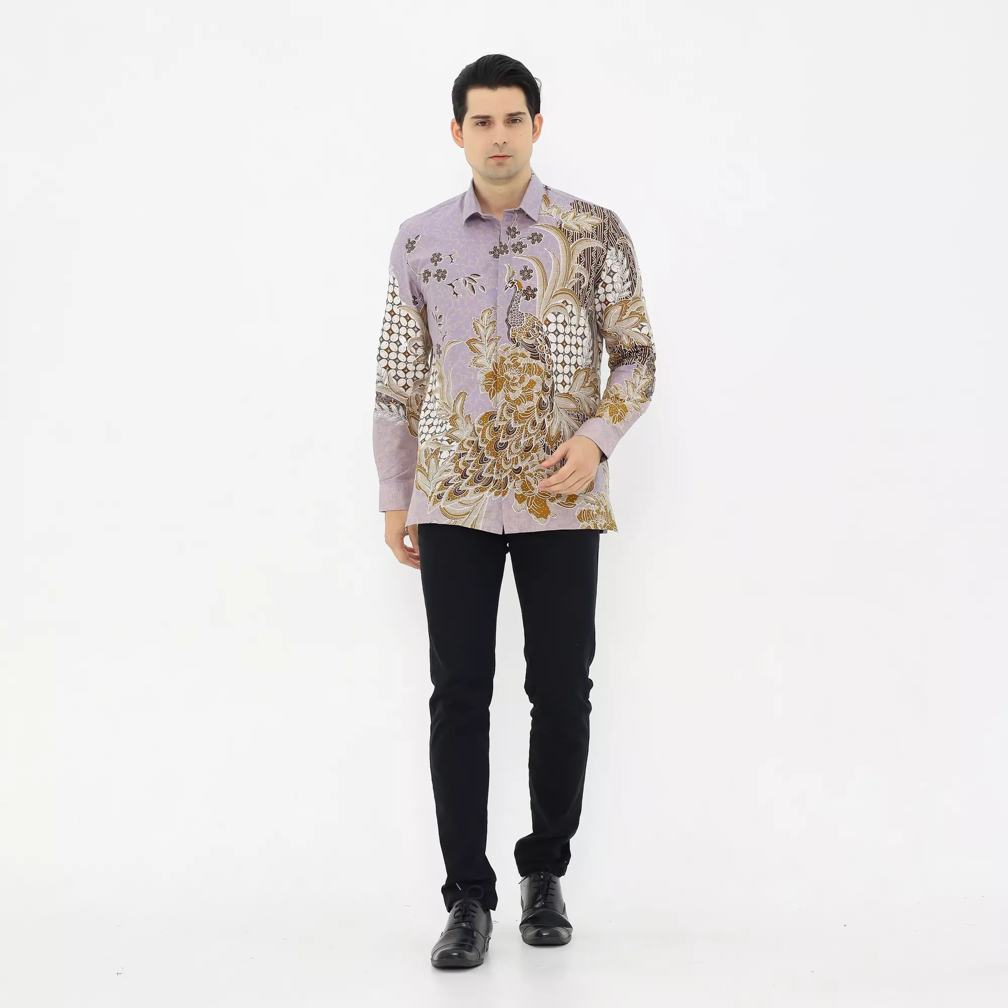 MAGINOT JAGANA Batik Pria Slim Fit Lengan Panjang