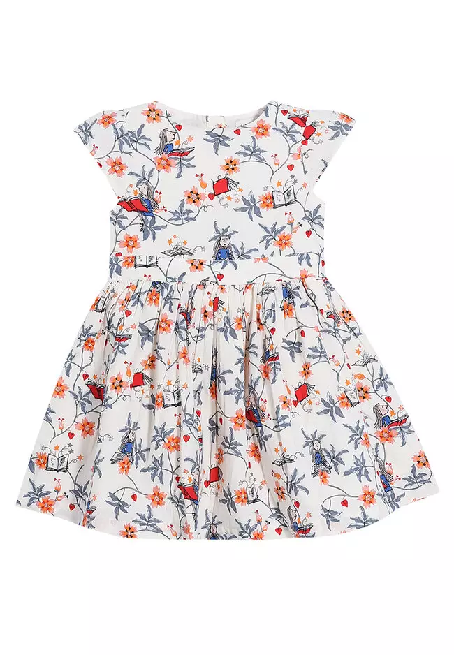 Firework Floral Tie Back Dress