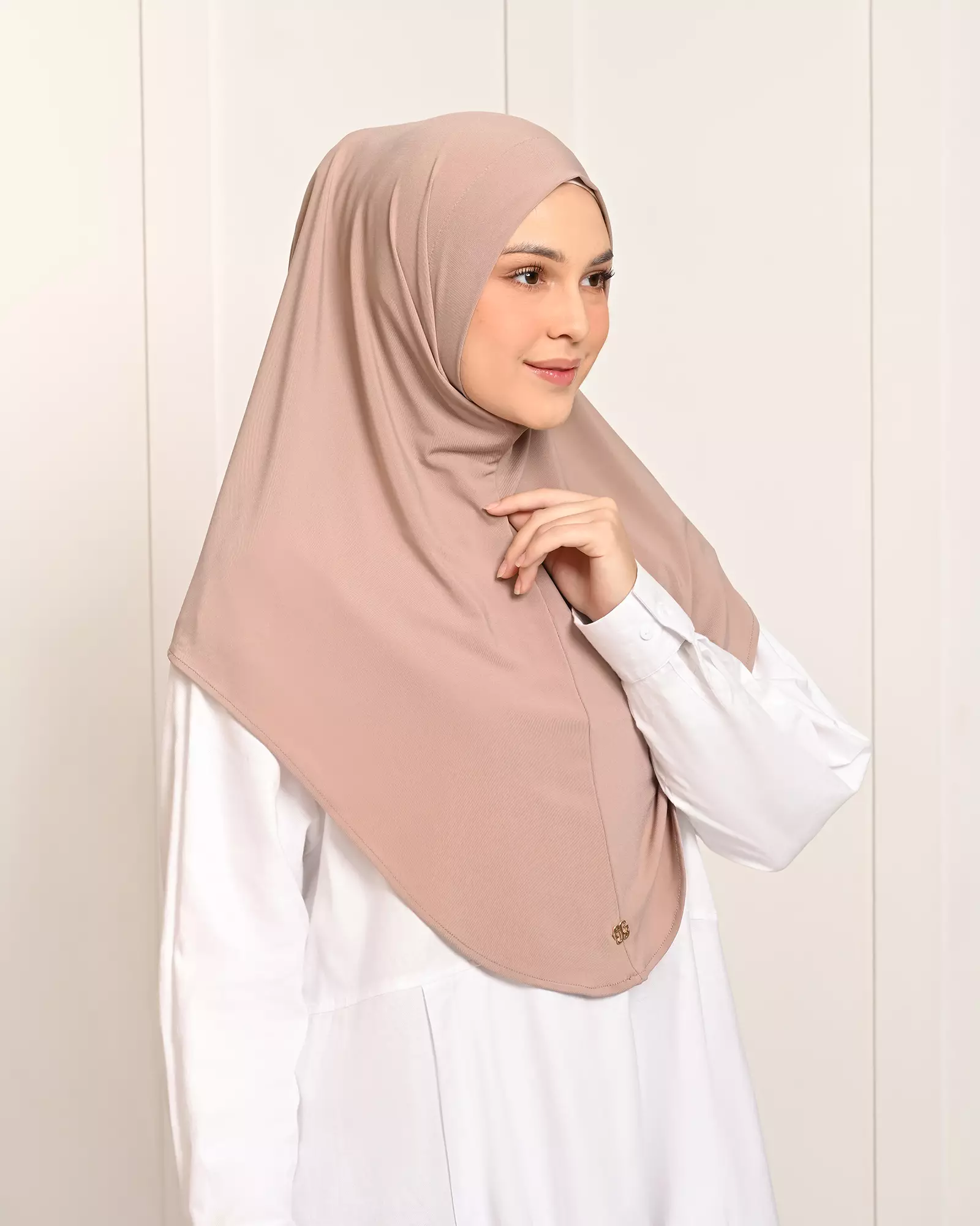 Geulis.id ADEEVA BERGO INSTANT (8 warna) Hijab - DUSTYPINK