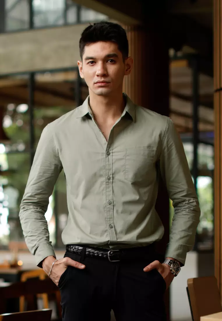 Oxcon Long Sleeve Business Shirt soft cotton Bamboo