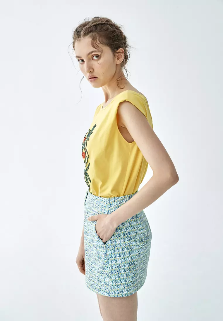 All Over Print Mini Skirt