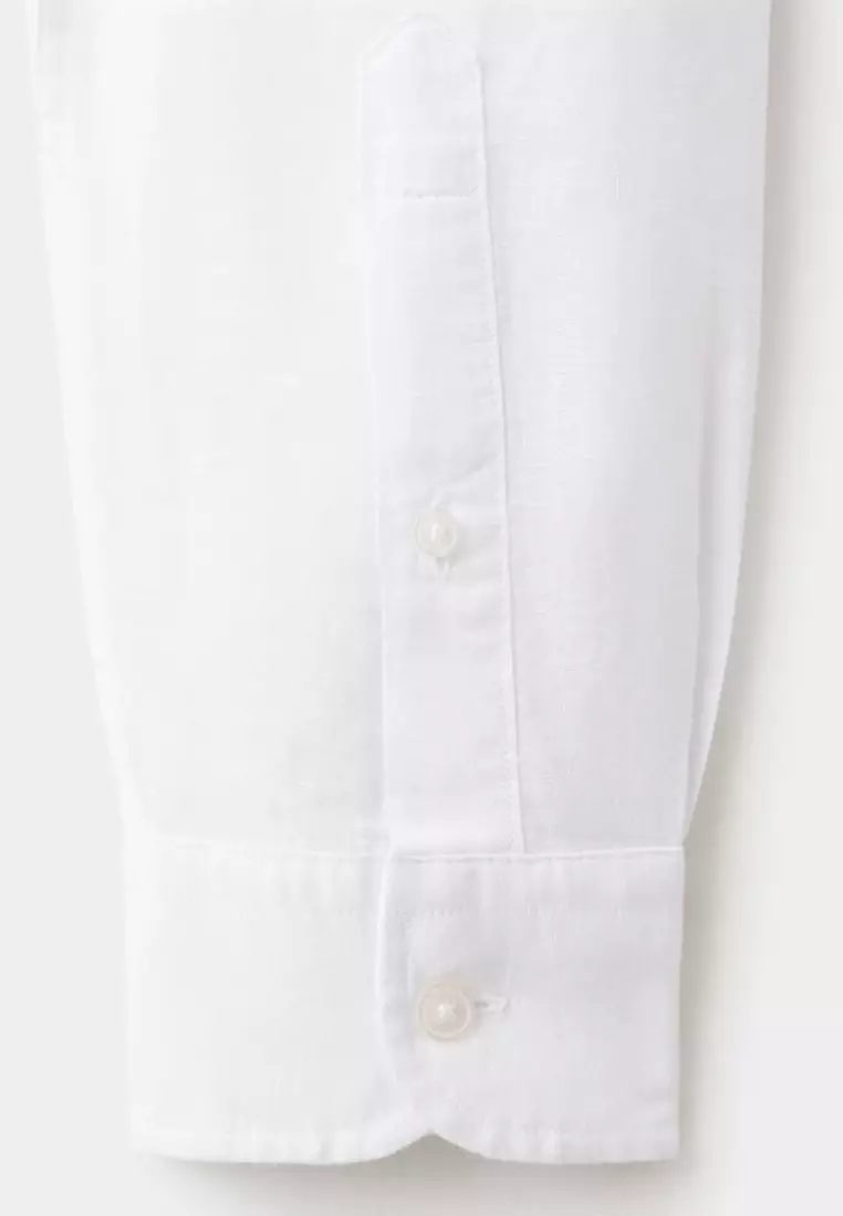 Linen-Cotton Shirt With Pocket