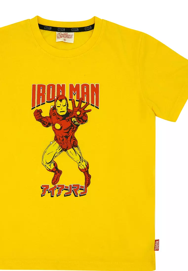 Boys Licensed Graphic T-Shirt Iron Man Japanese Characters