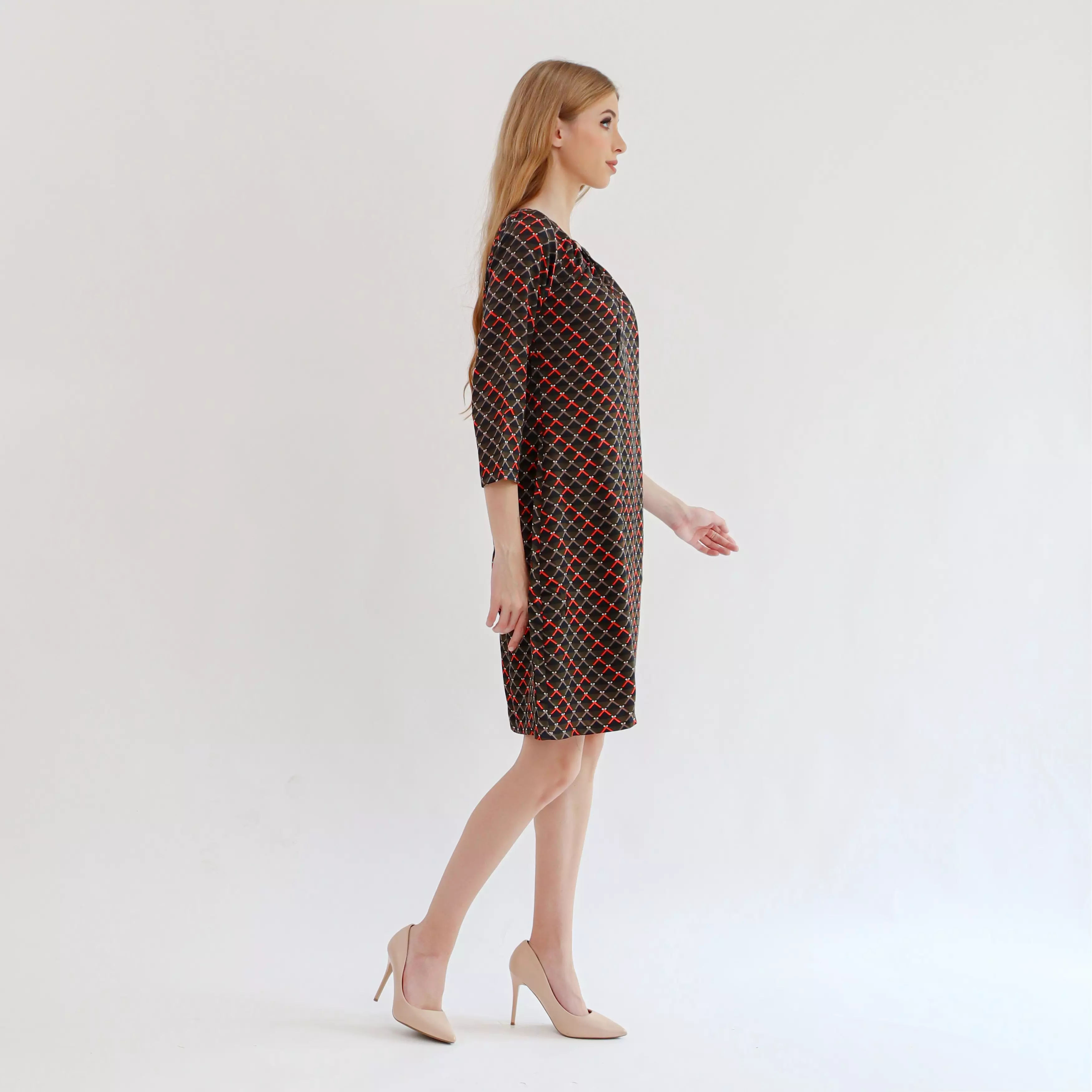 Eris Dress In Green Print