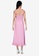 ZALORA BASICS pink Tie Strap Midi Dress with Slit BF7E6AAD0D6309GS_2