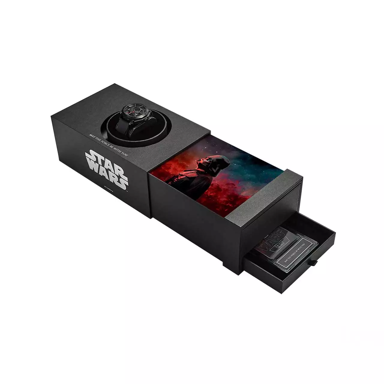 Alexandre Christie Star Wars - Death Star Limited Edition Jam Tangan Pria - Black - Rubber - 9205 MHRDV1