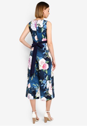 Jual Paper Dolls Navy Culotte Jumpsuit Original Zalora Indonesia