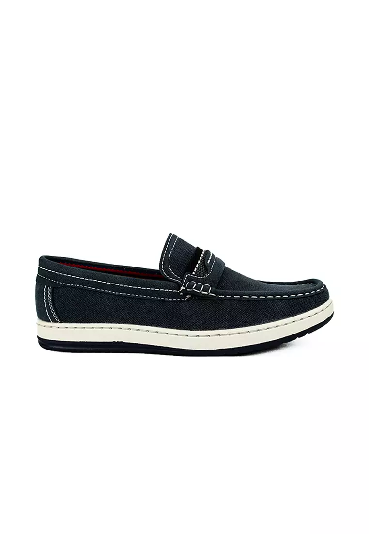 Discount on Mario D' boro Runway  shoes - SKU: Men's Casual Loafers MX 24386 Navy Blue C48