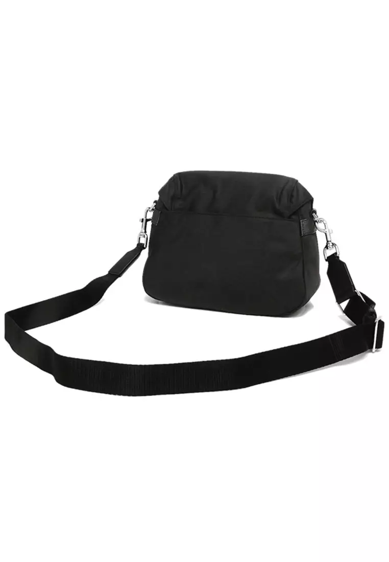 Tory Burch Nylon Small Messenger Crossbody/Sling Bag Black 85054