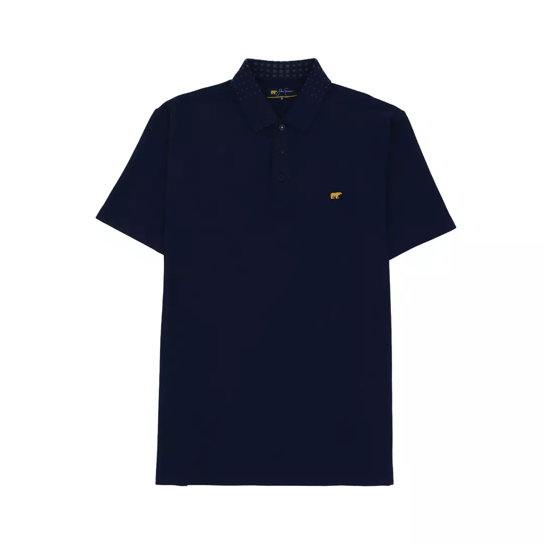 Jack Nicklaus Edgar Polo Shirt Pria Regular Fit Navy Colour Navy
