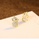 Glamorousky white 925 Sterling Silver Plated Gold Simple Cute Little Mouse Stud Earrings with Cubic Zirconia 39D13AC98B9C70GS_3