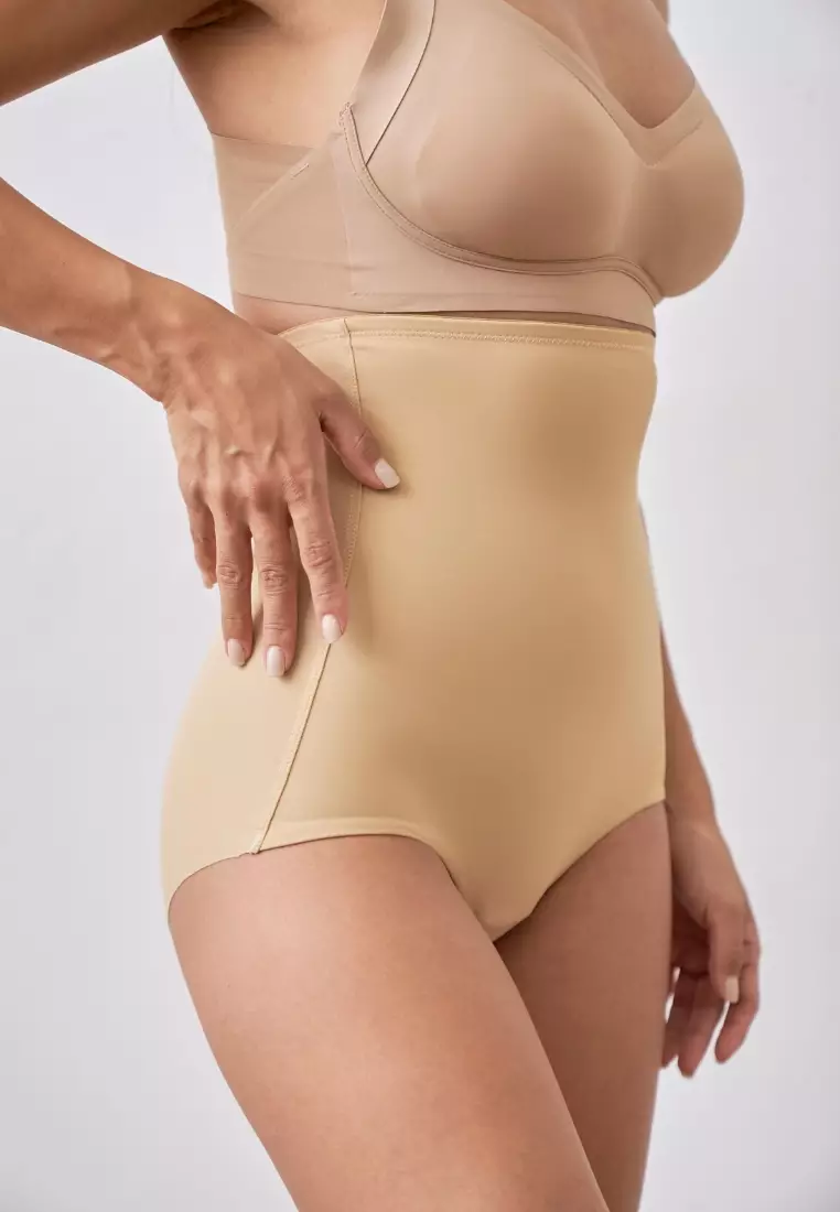 Love Knot High Waisted Seamless Tummy Compression Panty (Beige