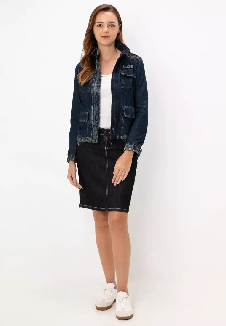 LJK LADIES DENIM JACKET