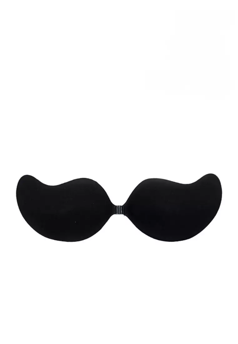 Emilia Wing Push Up Nubra in Black Seamless Invisible Reusable Adhesive Stick on Wedding Bra 隐形聚拢胸