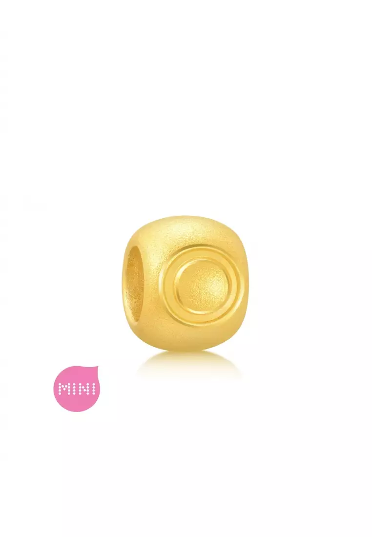 Charme 999 24K Gold Letter O Alphabet Charm 92909C (Bracelet not included)