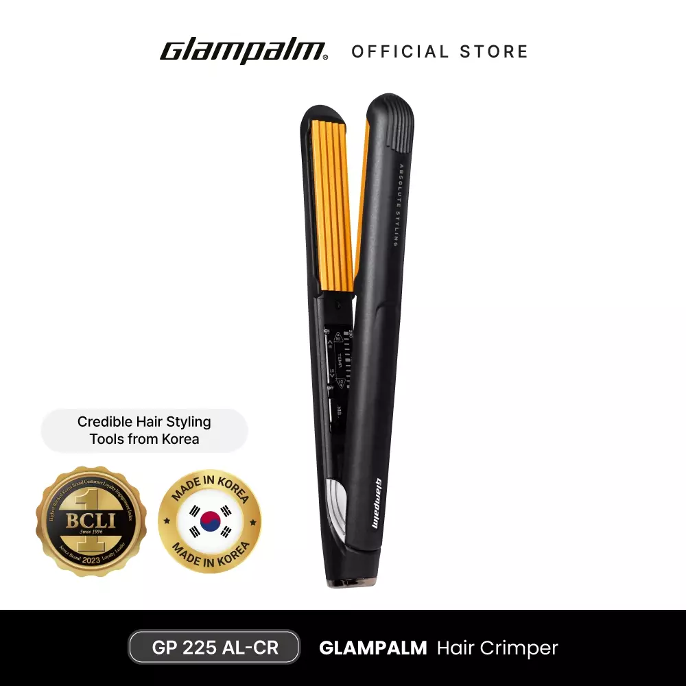 Glampalm Catokan Genteng Akar Rambut / Hair Crimper GP225ALCR